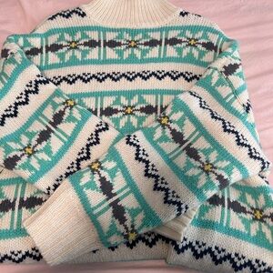 blue and white sweater never worn